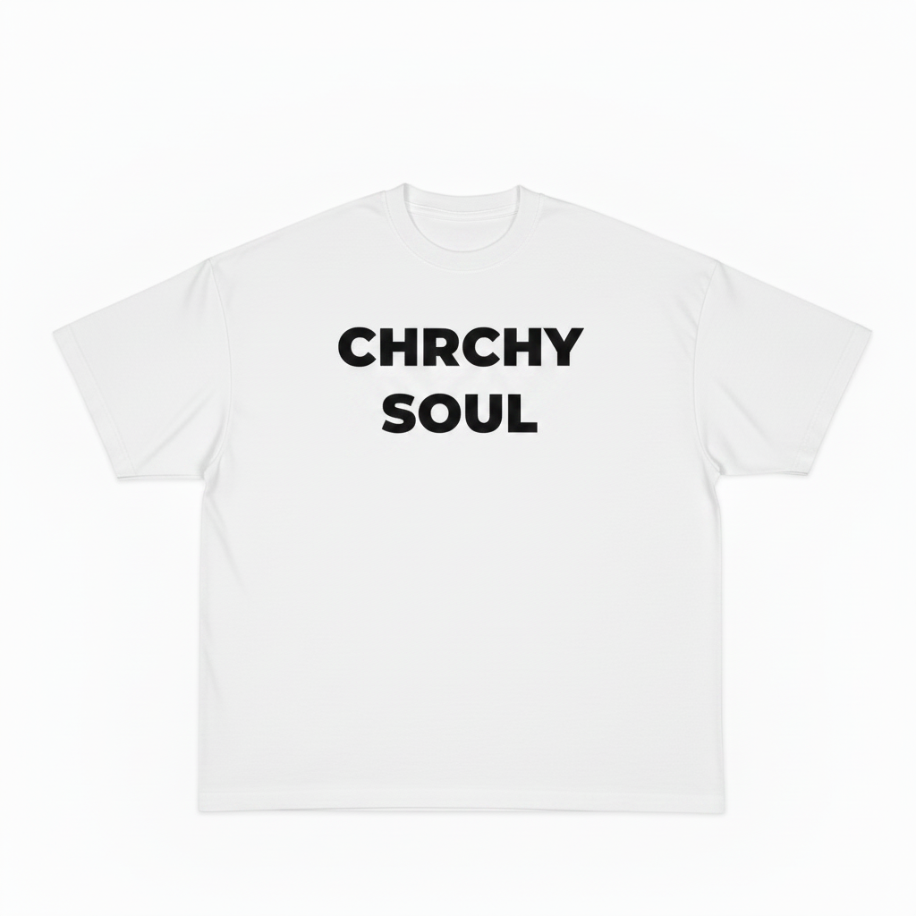 WHITE CLASSIC CHRCHYSOUL T-SHIRT