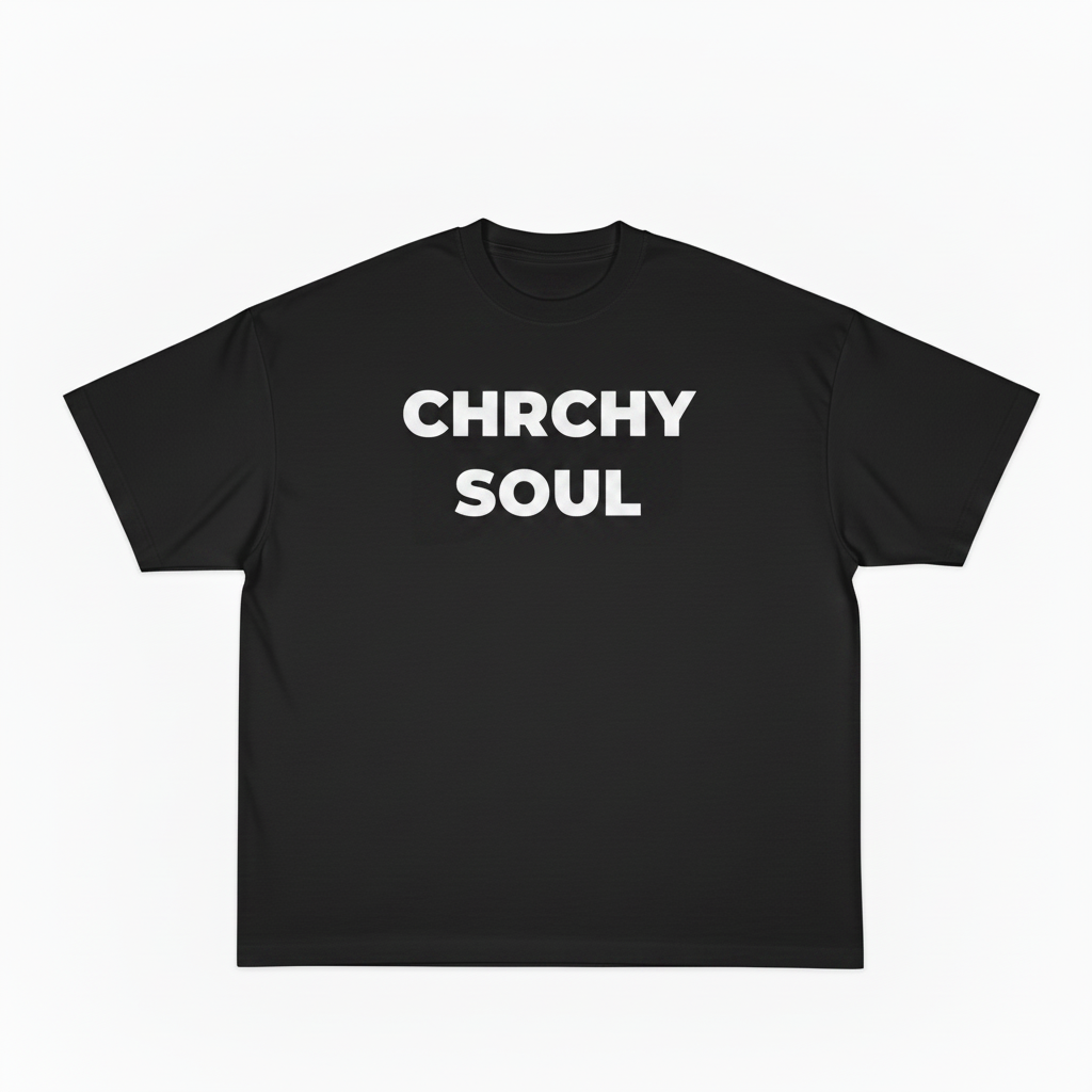 BLACK CLASSIC CHRCHYSOUL T-SHIRT