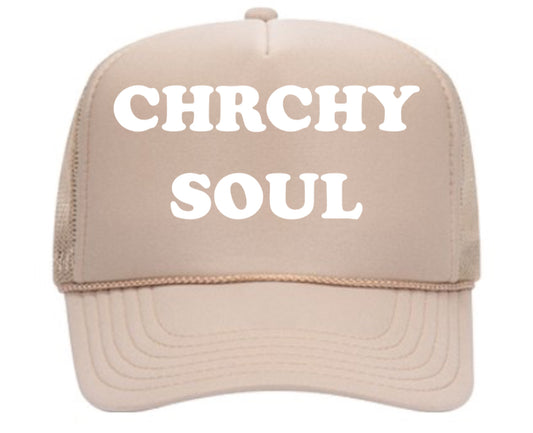 Khaki CHRCHYSOUL Trucker Hat